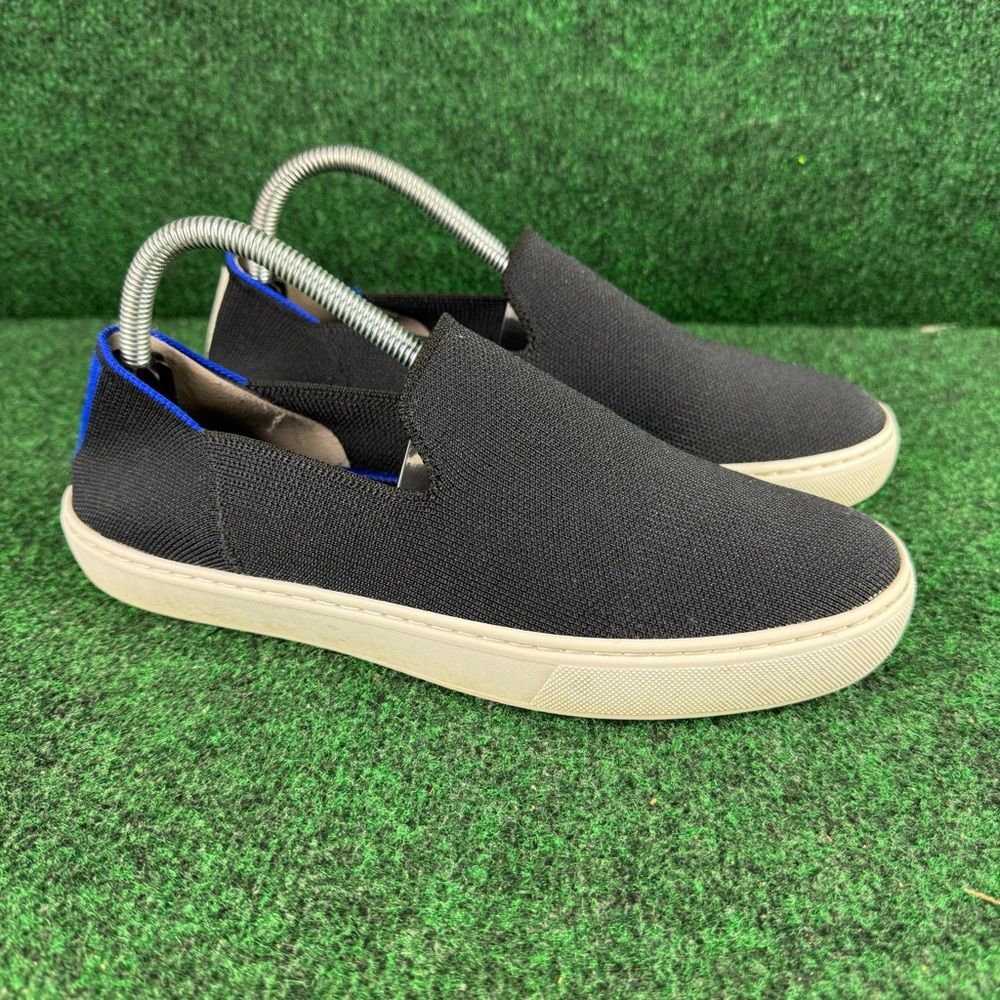 Rothy's The Original Slip On Women's Size 8.5 Black Knit Loafer Shoes